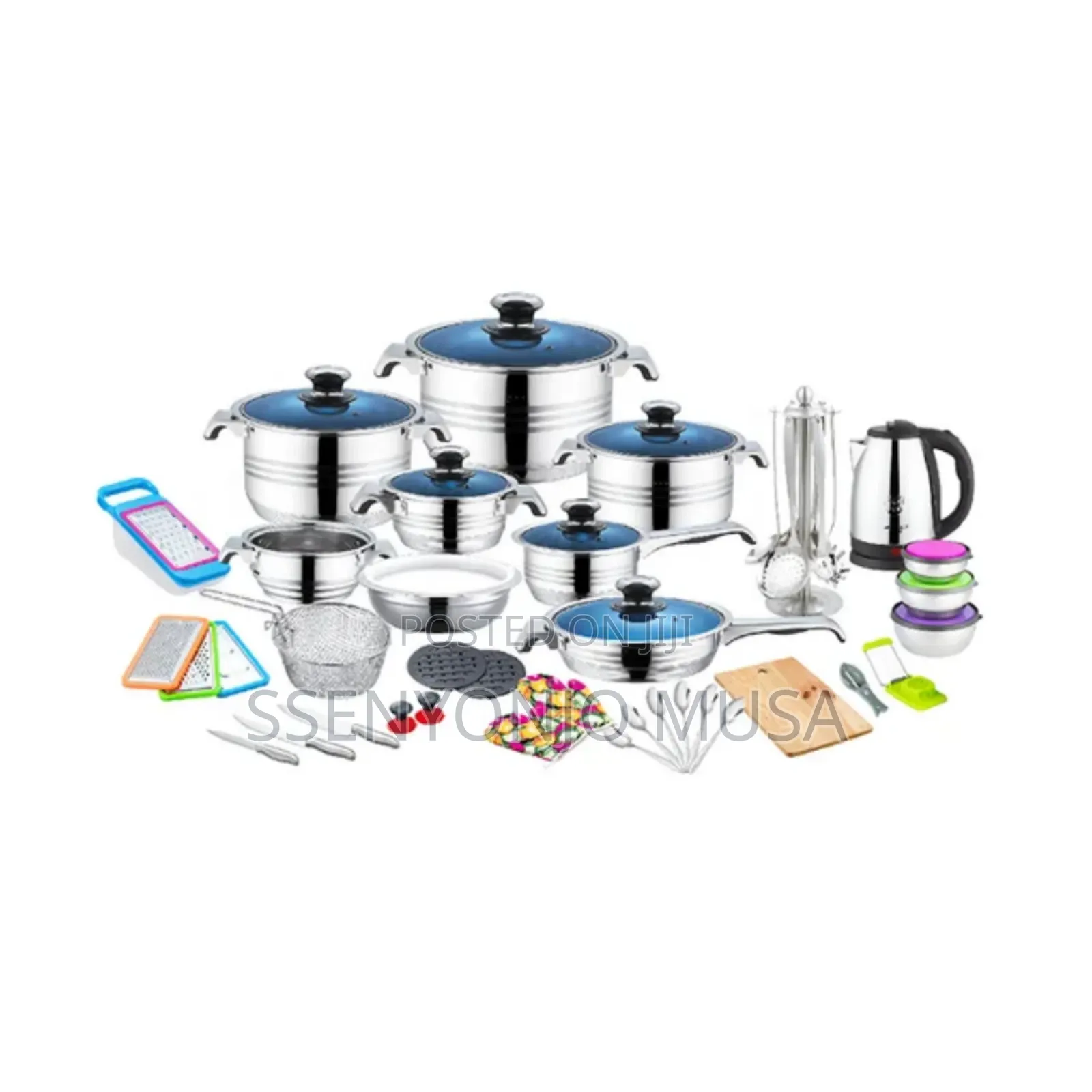 100pcs Stainless Steelcookware Set/Durable,Kitchenessentials