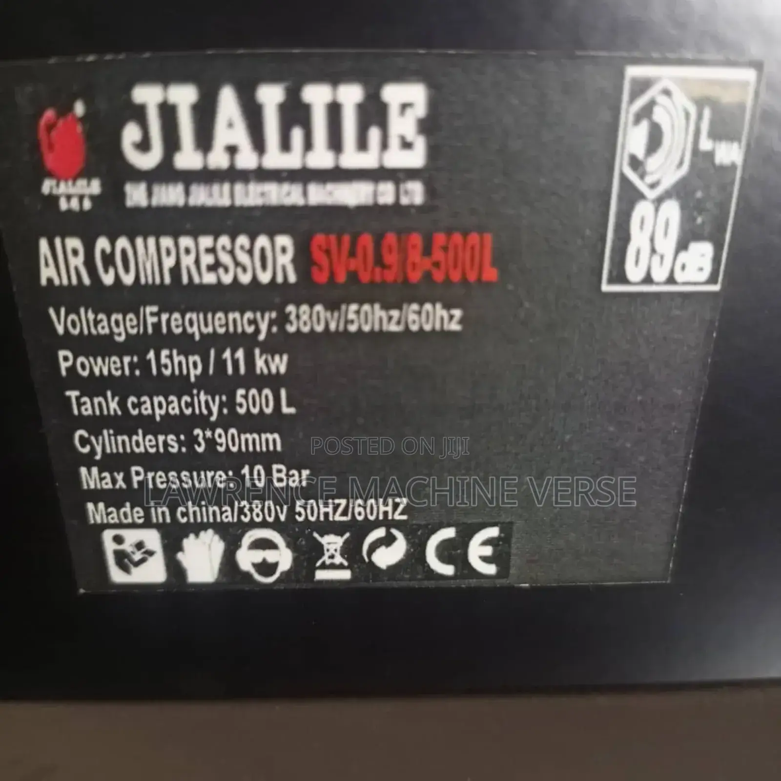 Air Compressor 500L Three Phase