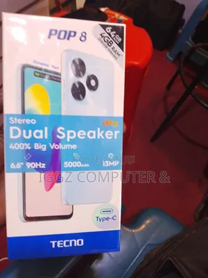 New Tecno Pop 8 64 GB Black