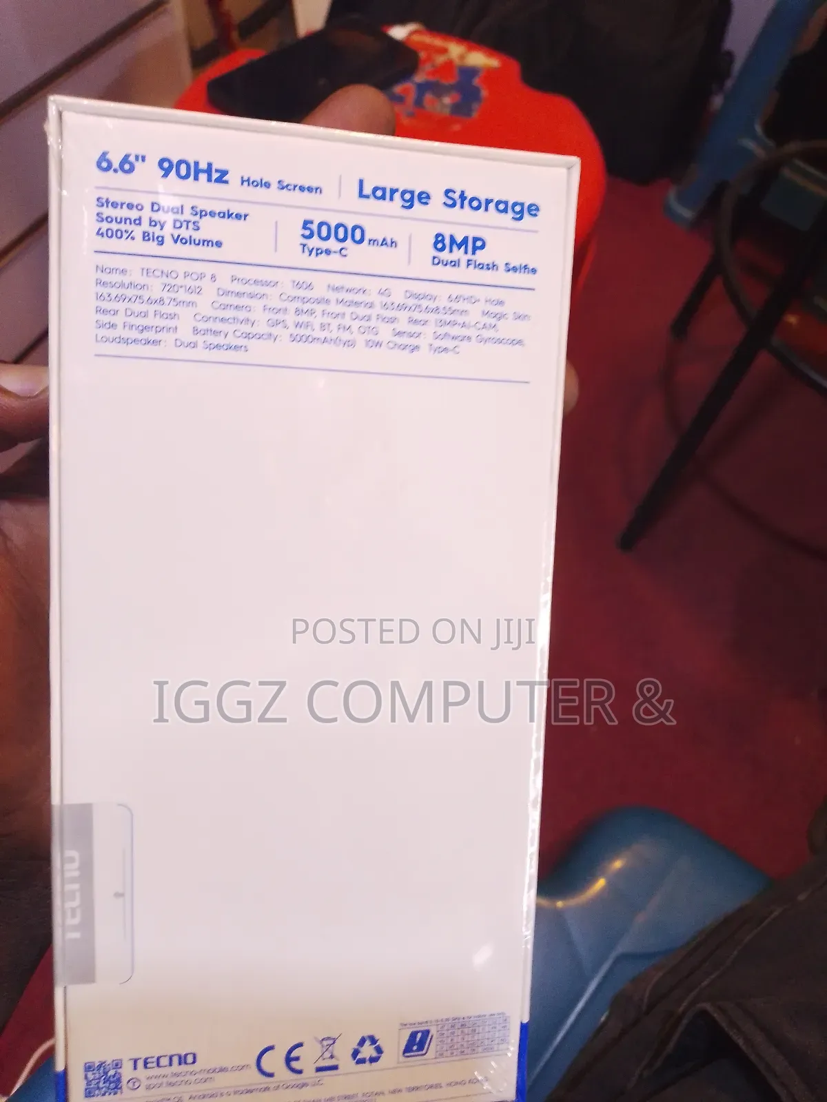 New Tecno Pop 8 64 GB Black