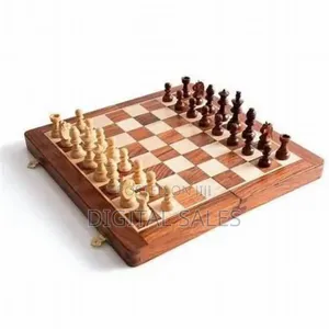 3in1 Wooden Foldable Chess Board, Travel Size Chess Board