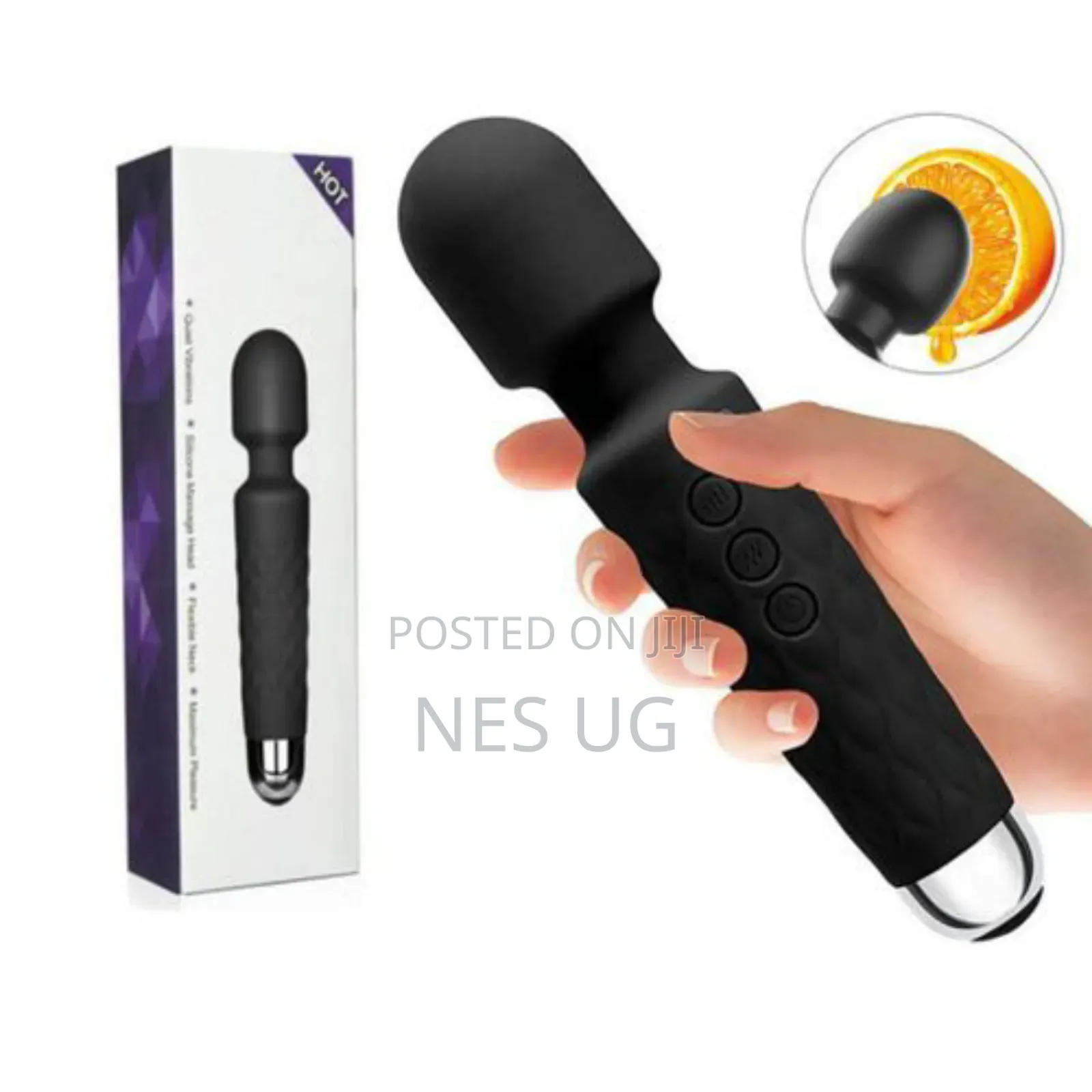 Rechargeable Magic Wand Cli_t Massager Dildo Vibrator Women