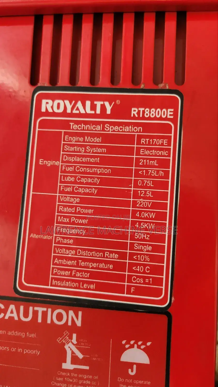 Honda Diesel Generator 4.5kva