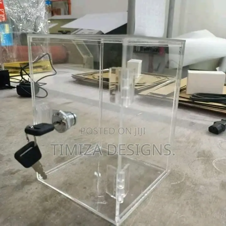 Clear Donation Box