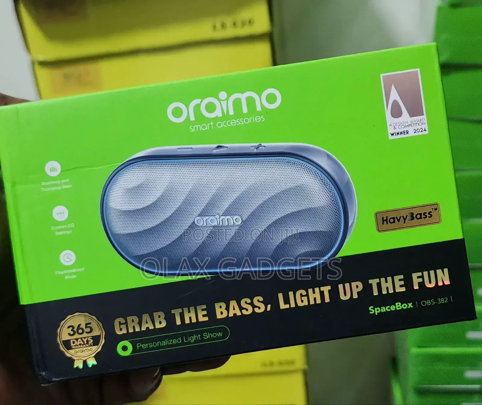 Oraimo Spacebox 8W FM Bluetooth Wireless Speaker