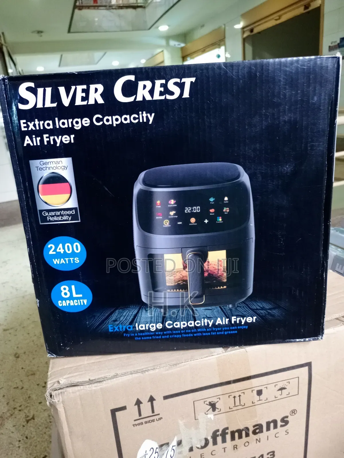 Silver Crest 8L Extra Large Capacity Air Fryer.