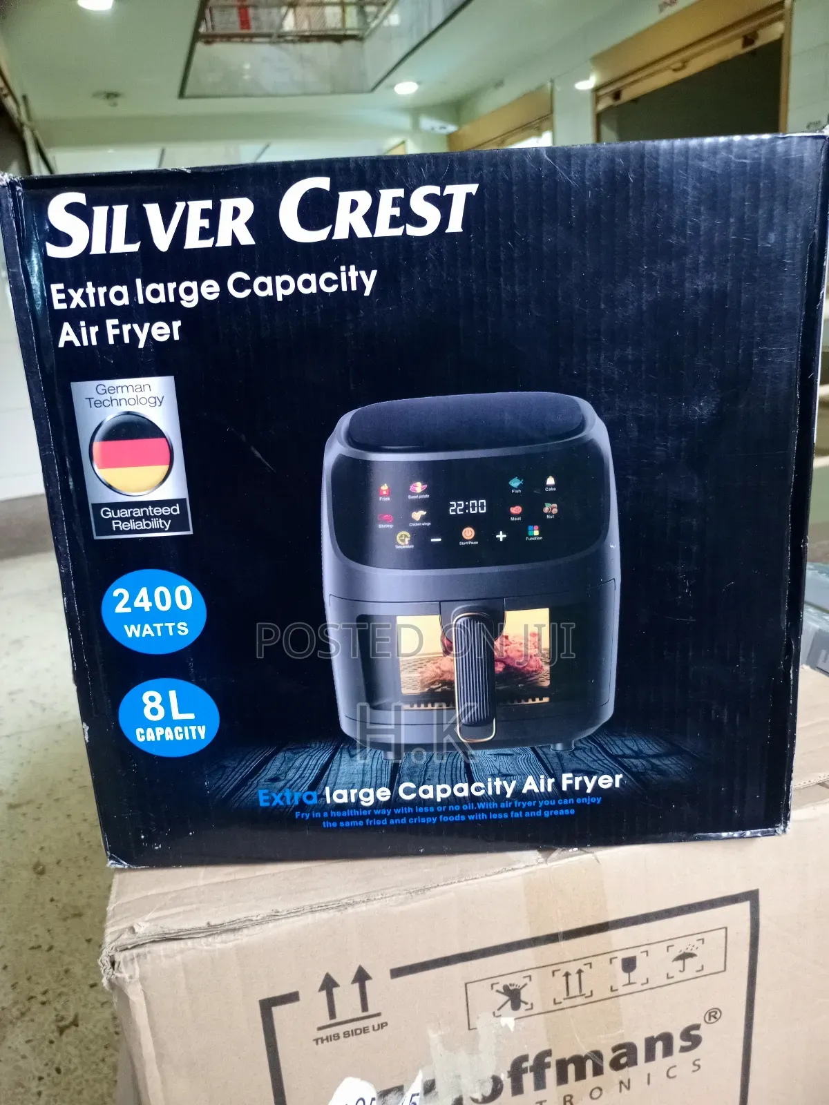 Silver Crest 8L Extra Large Capacity Air Fryer.