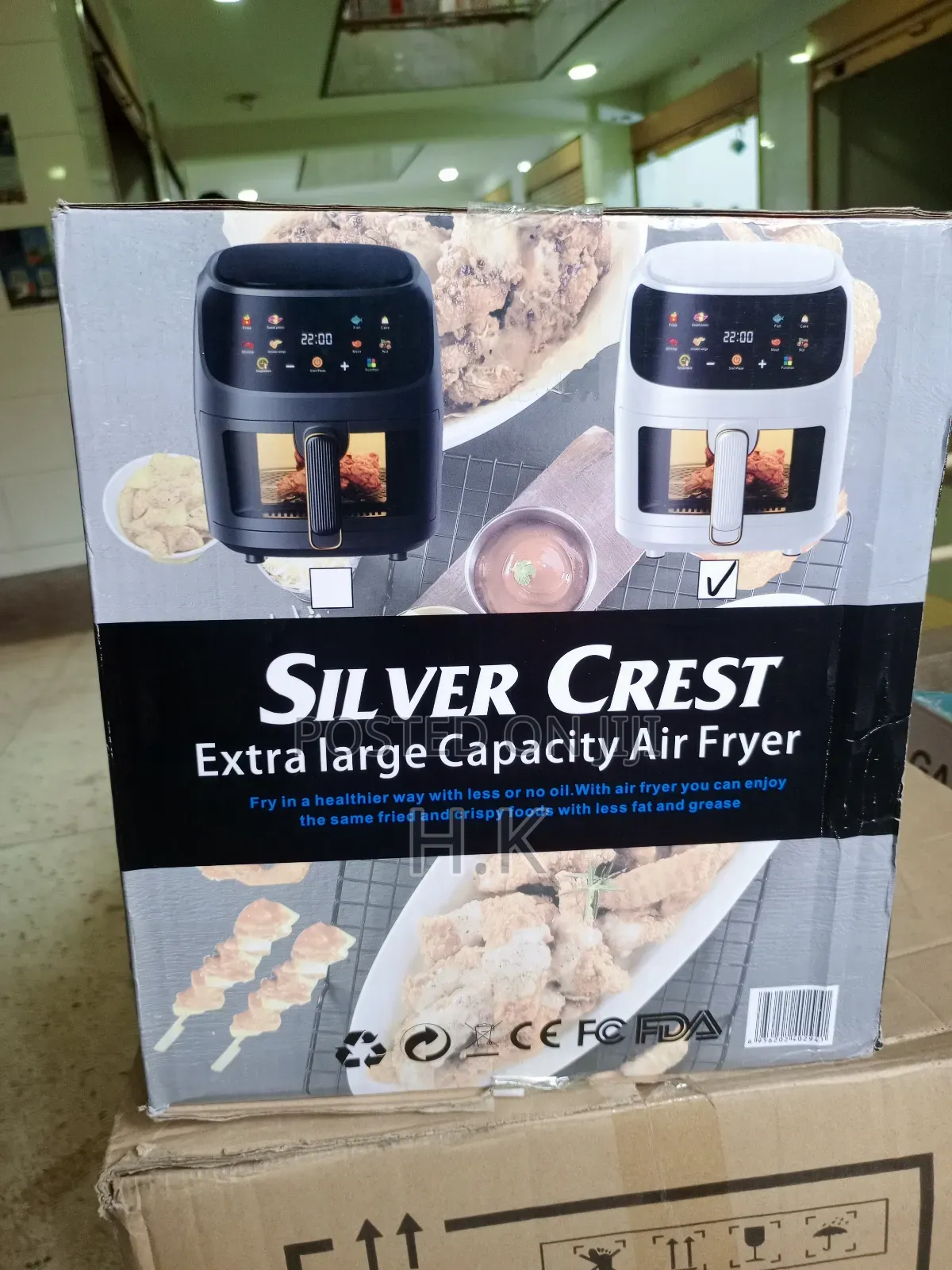 Silver Crest 8L Extra Large Capacity Air Fryer.