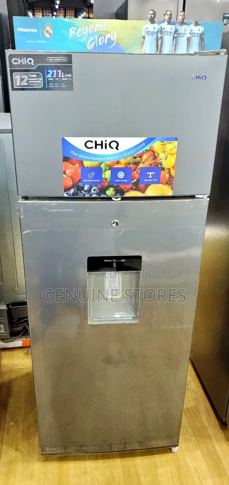 Chiq 270 Litres Refrigerator / With Front Dispenser