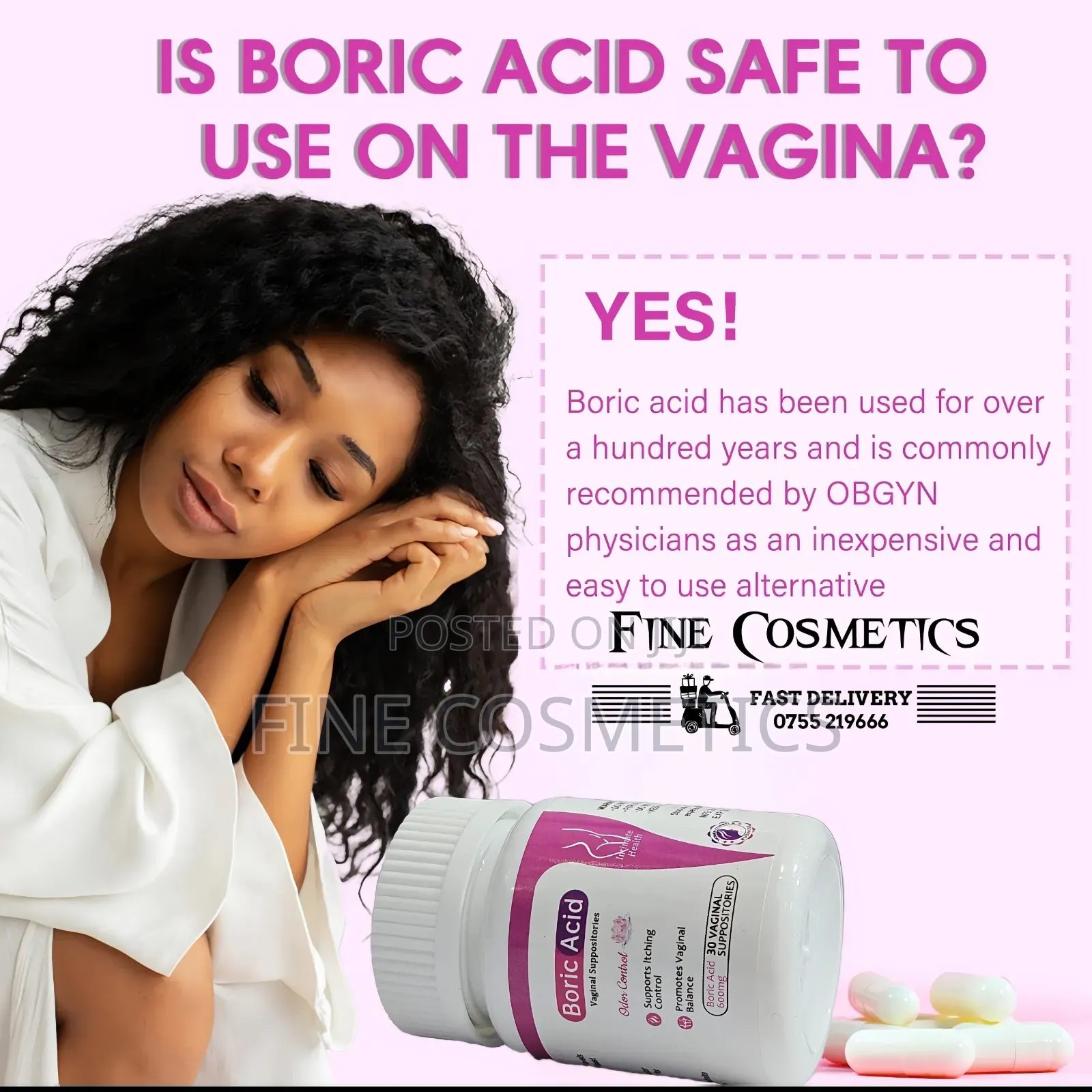 Authentic Boric ACID For Wholesale | Feminine Suppositories