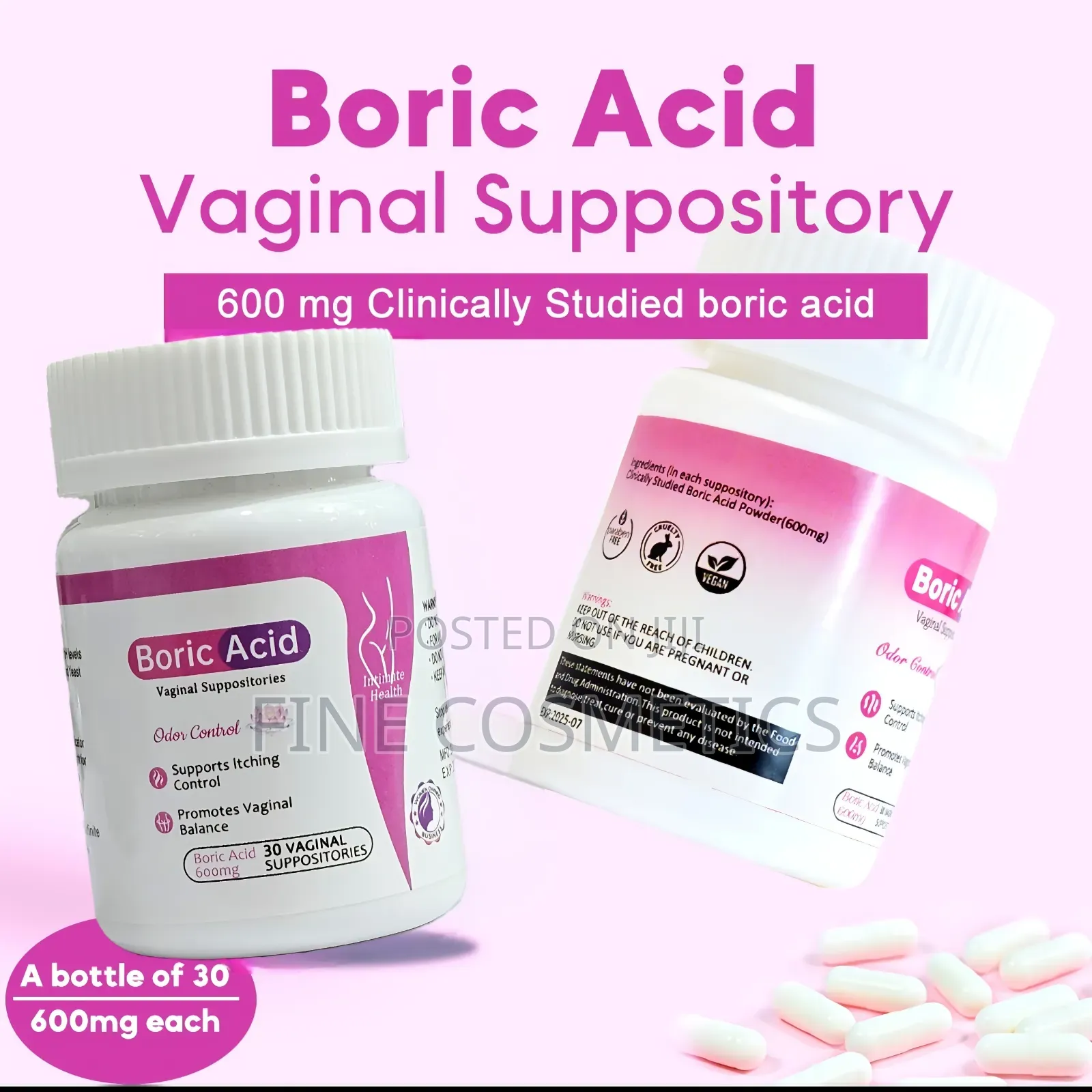 Authentic Boric ACID For Wholesale | Feminine Suppositories