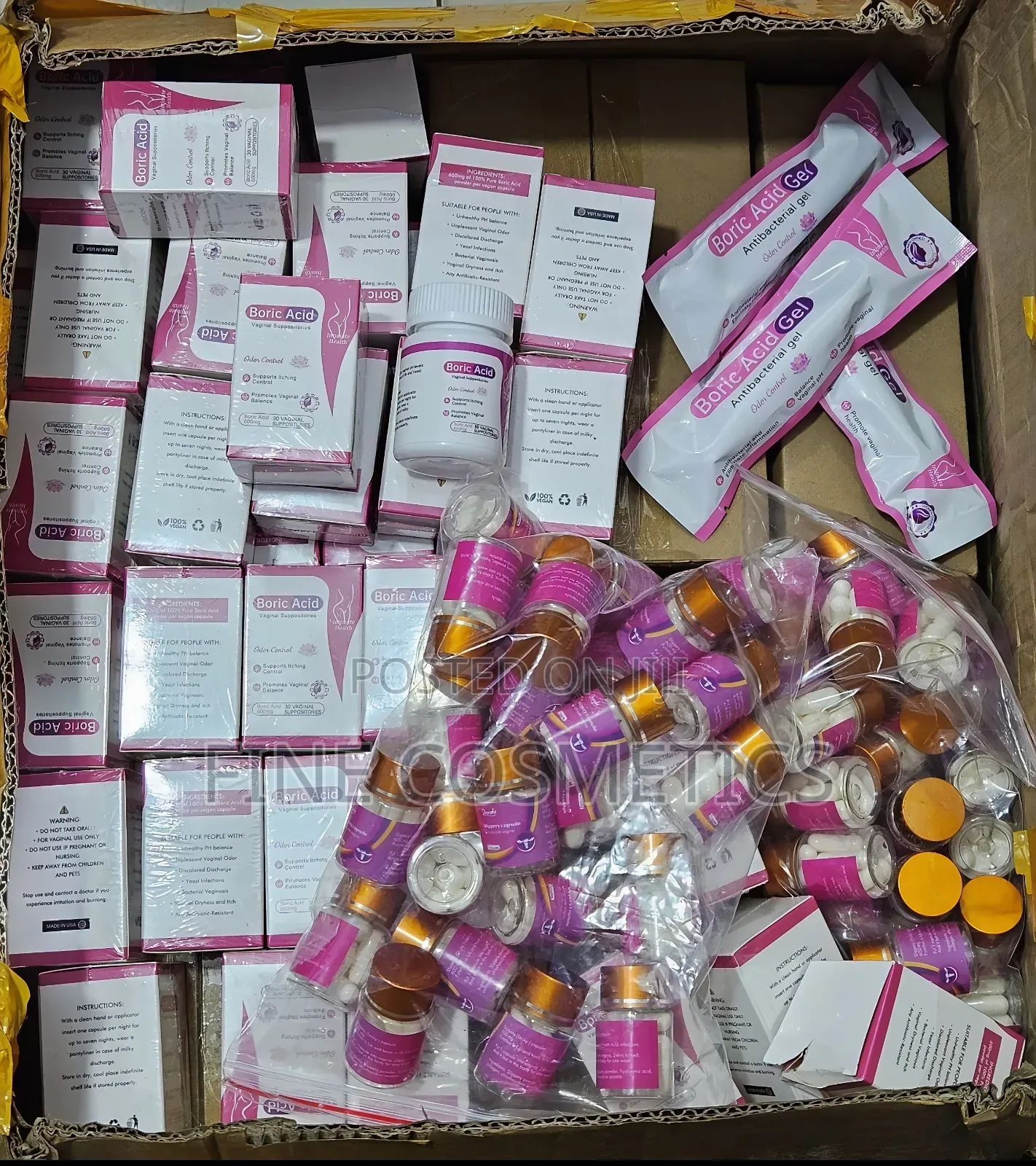 Authentic Boric ACID For Wholesale | Feminine Suppositories