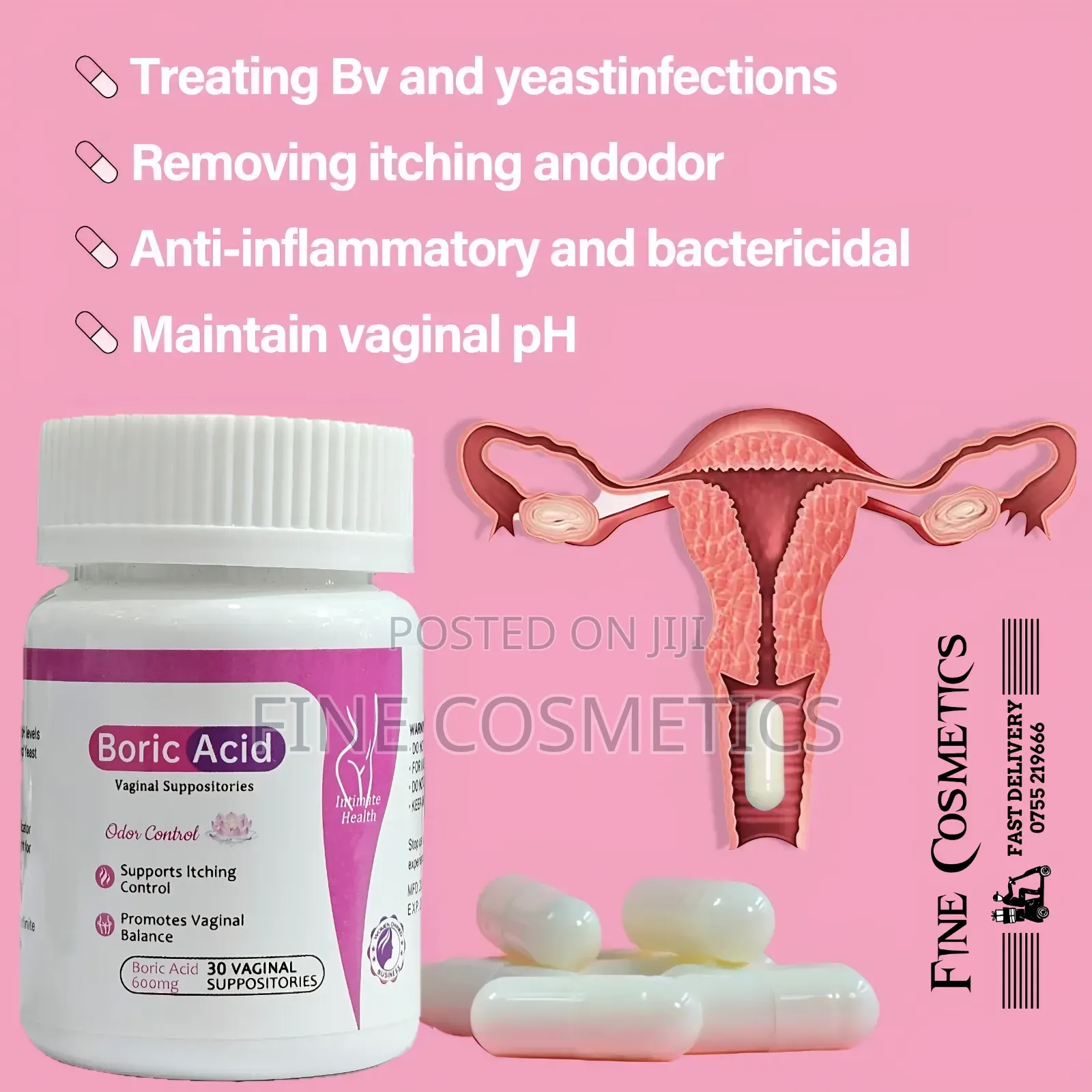 Authentic Boric ACID For Wholesale | Feminine Suppositories