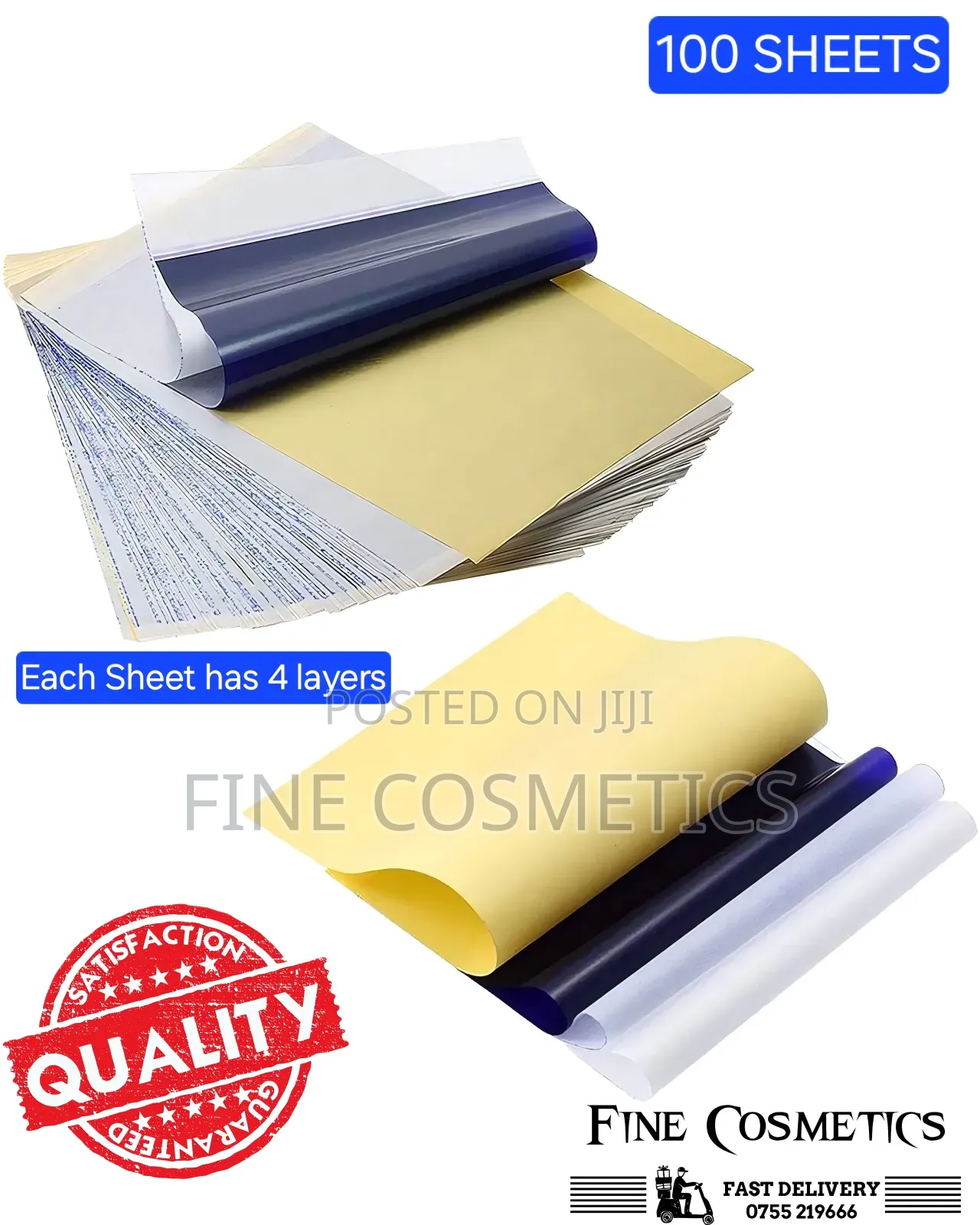 100-sheets | Tattoo Transfer Papers | Carbon Thermal Stencil