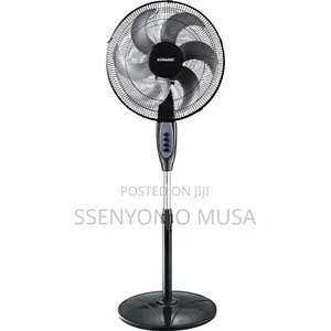 Sonashi Stand Fan Sf-8040sn | Black | 16" Floor Fan