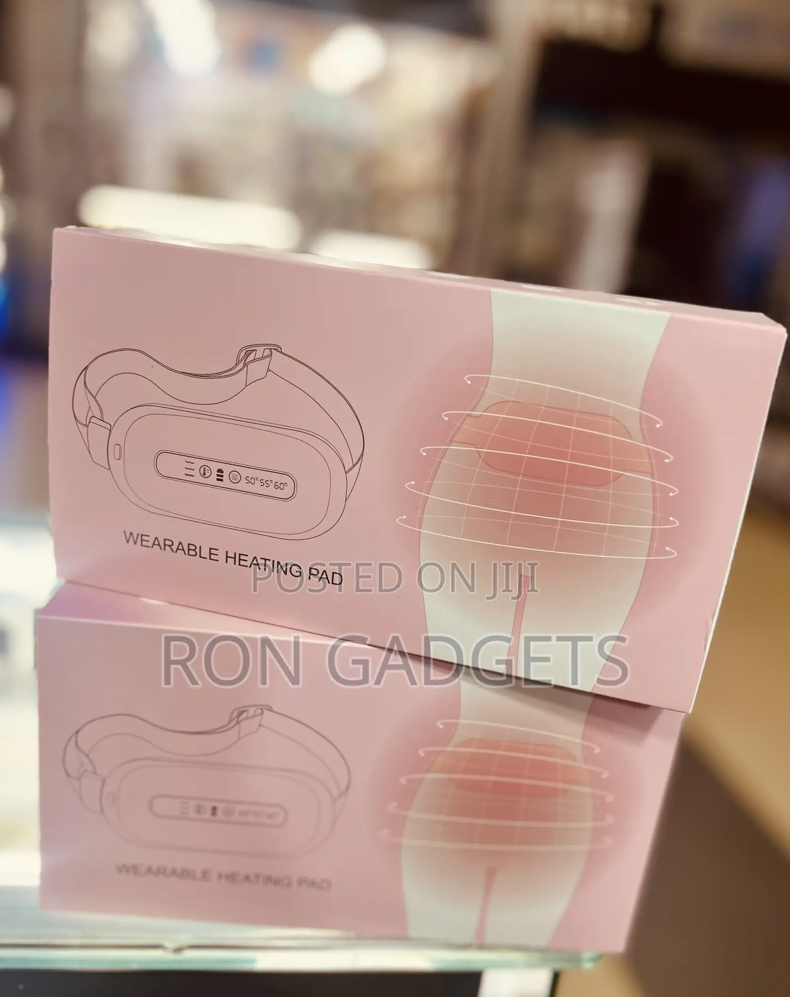 Menstrual Heating Pad and Massager With Vibration Function