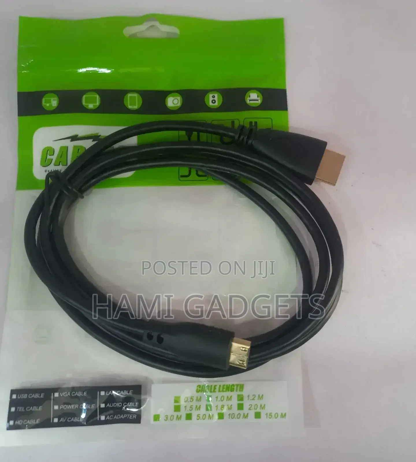 Mini HDMI to HDMI Cable 1meter