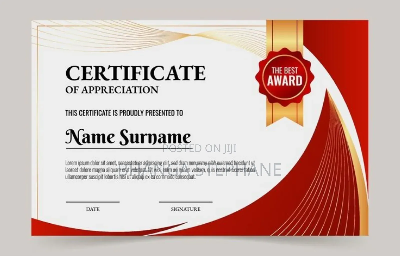 Certificate Designing