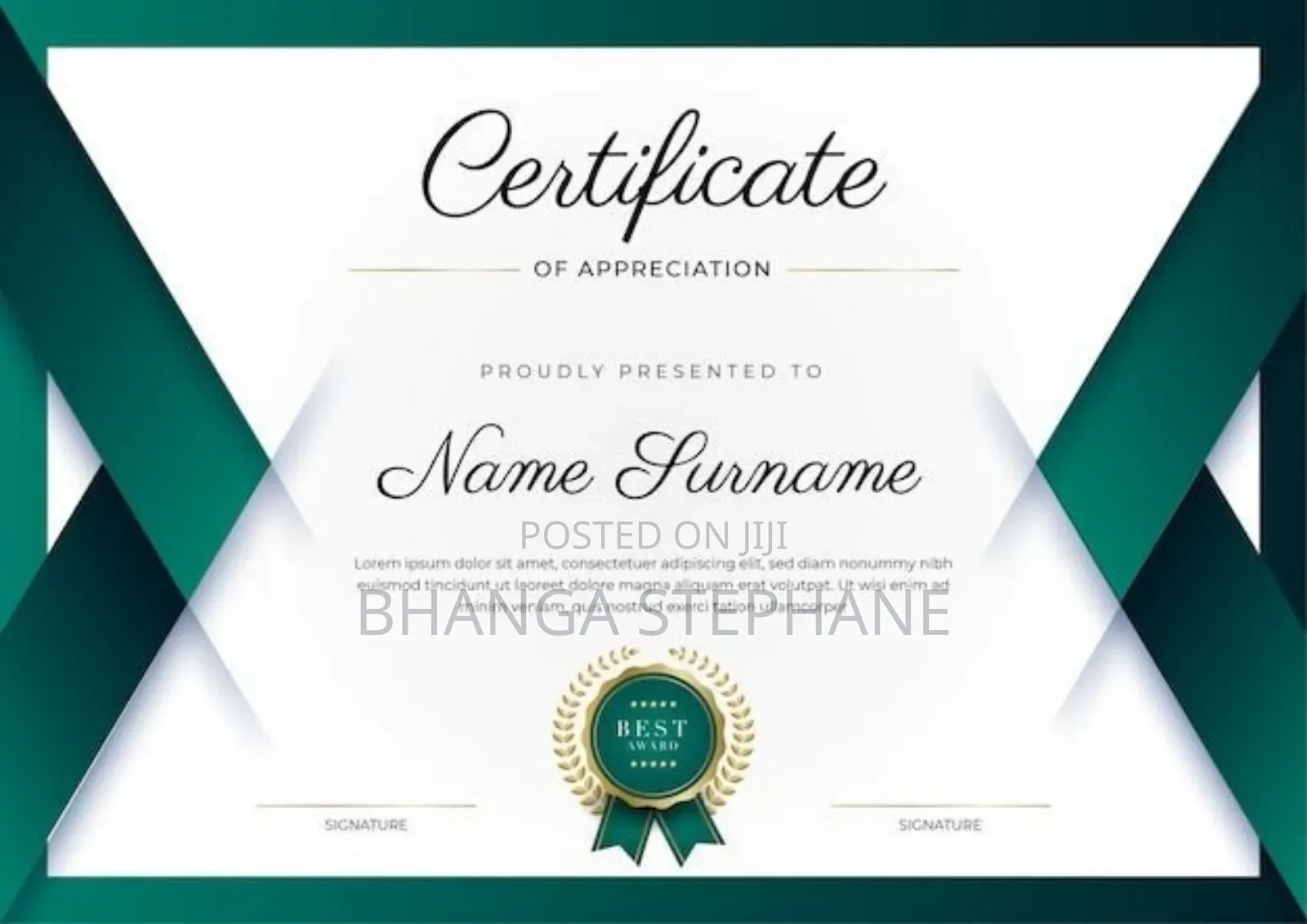 Certificate Designing