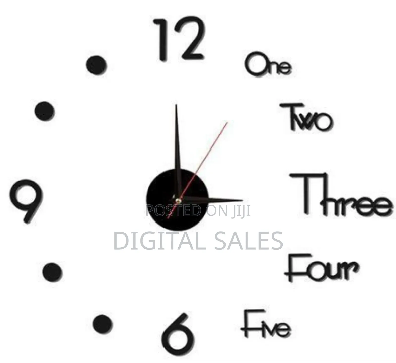 New 3D Wall Mounted O'clock