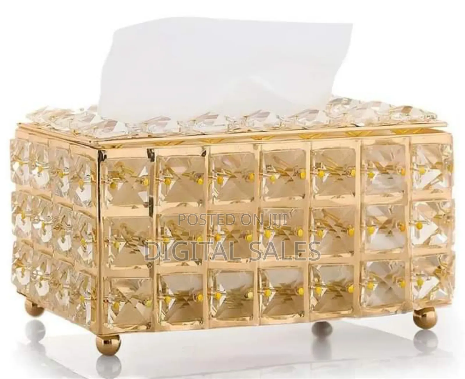 Crystal Facial Tissue Box Holder