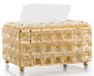 Crystal Facial Tissue Box Holder