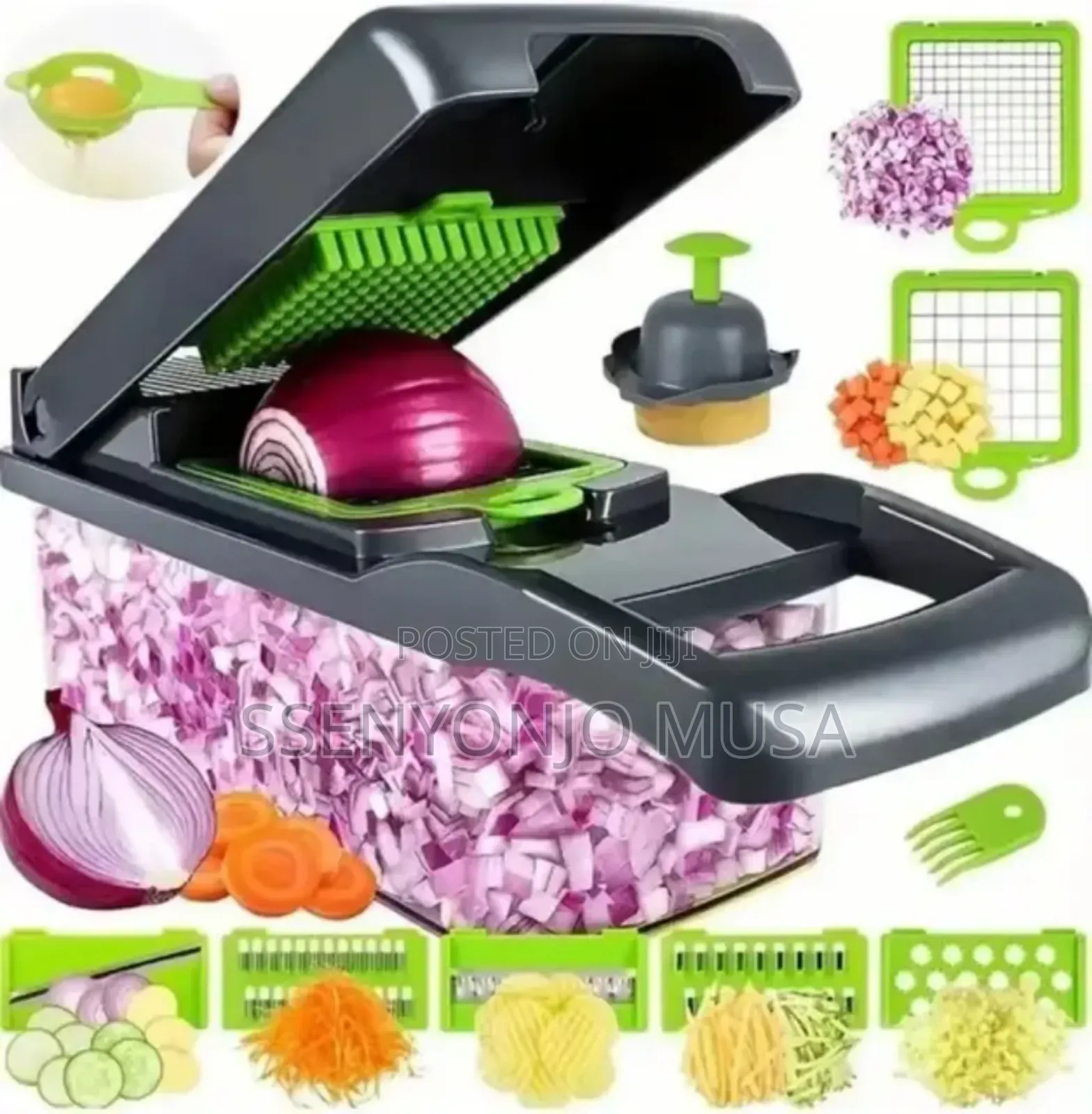 12-in-1 Vegetable Cutter Chopper |Multi-color Kitchen Tool