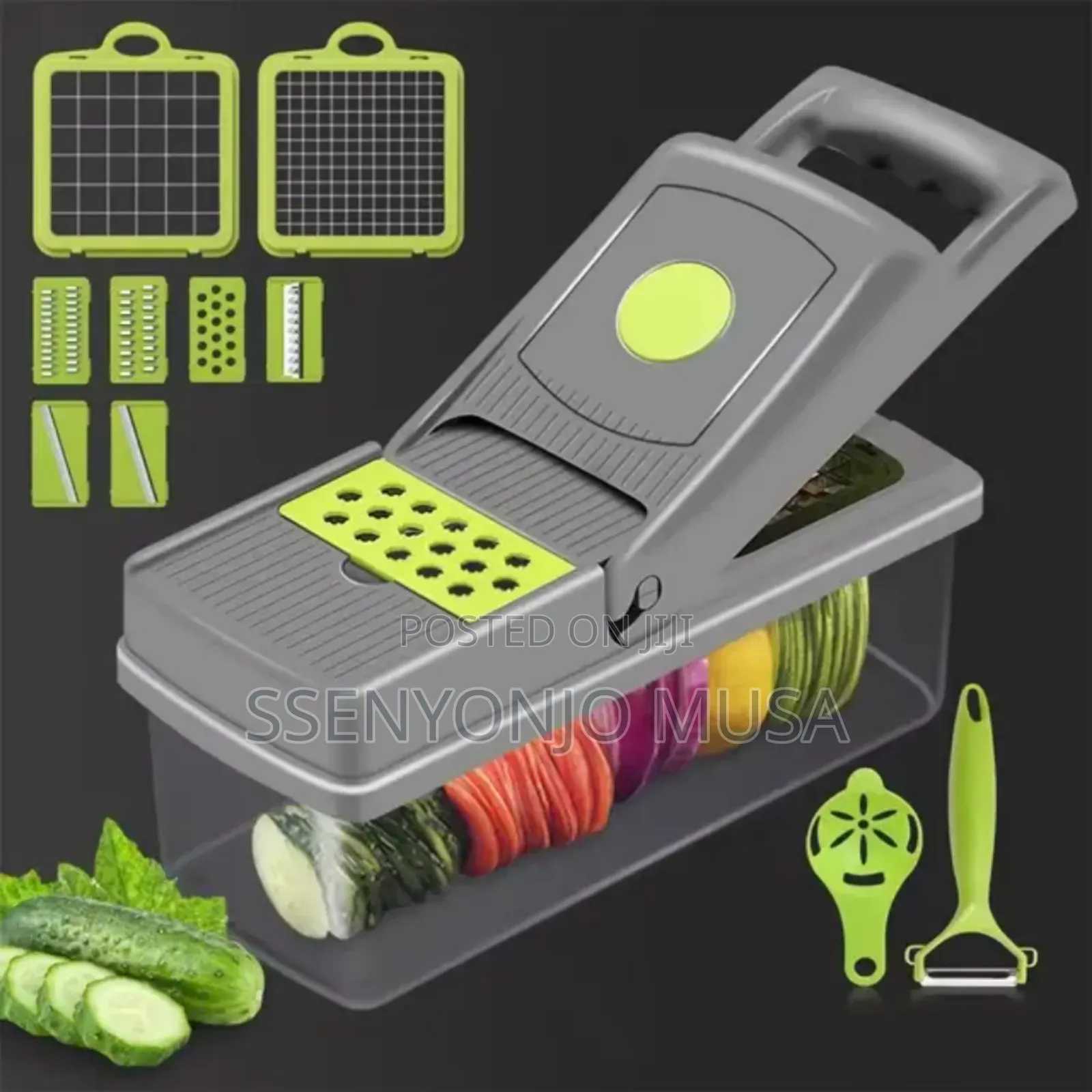 12-in-1 Vegetable Cutter Chopper |Multi-color Kitchen Tool