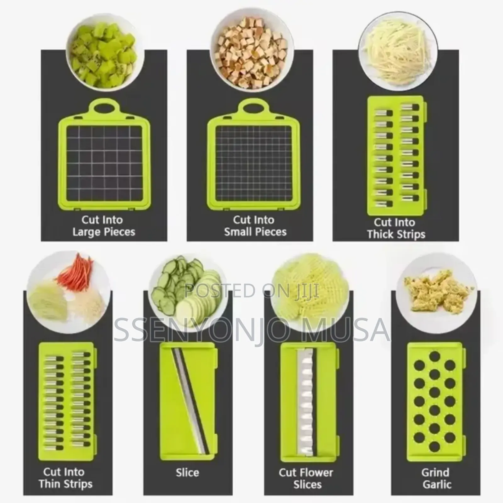 12-in-1 Vegetable Cutter Chopper |Multi-color Kitchen Tool