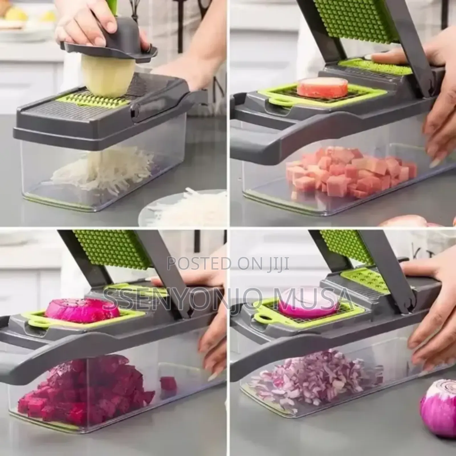 12-in-1 Vegetable Cutter Chopper |Multi-color Kitchen Tool