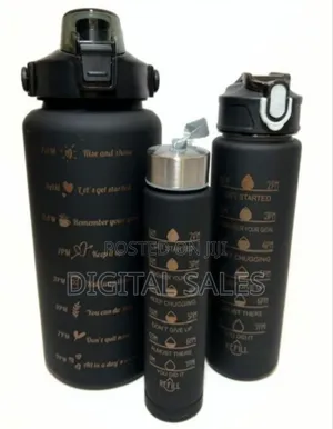 3 Set Plastic Travel Water Bottle