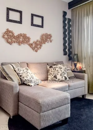Simple L Sofa Set