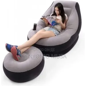 2-in-1 Airseat Intex Beanbag With Footrest |Ultimate Comfort