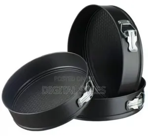 Set of 3 Round Non_ Stick Baking