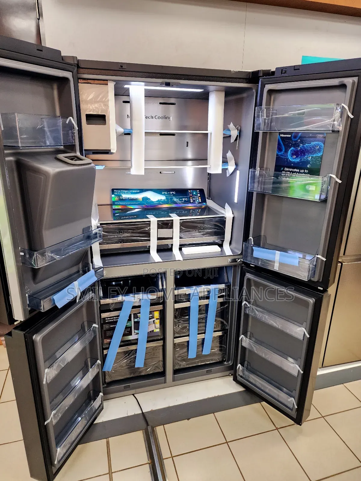 680ltrs Hisense Smart Refrigerator 4 Door