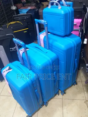 Pure Rubber Plastic Suitcases. Good Partner.Fullset.( Blue)