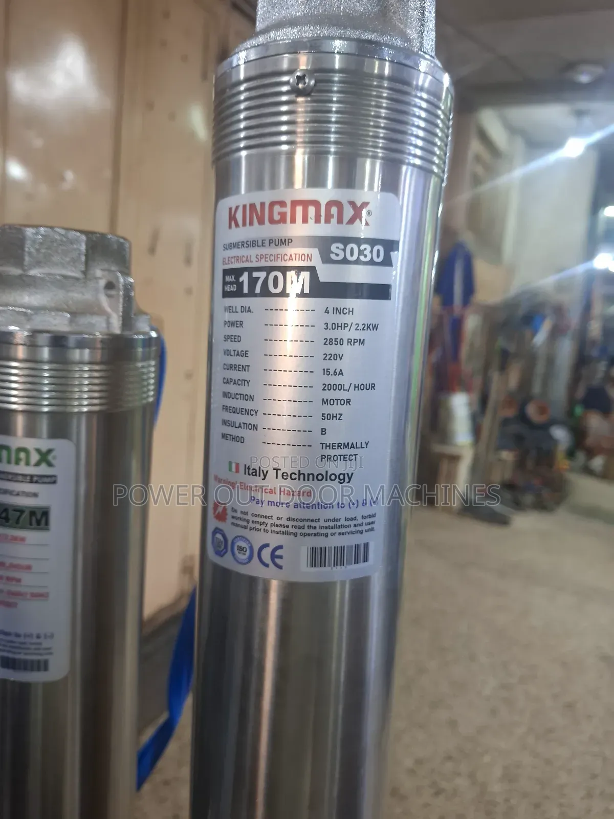 Submersible Electric 100 Meter / 300 Feet Water Pump