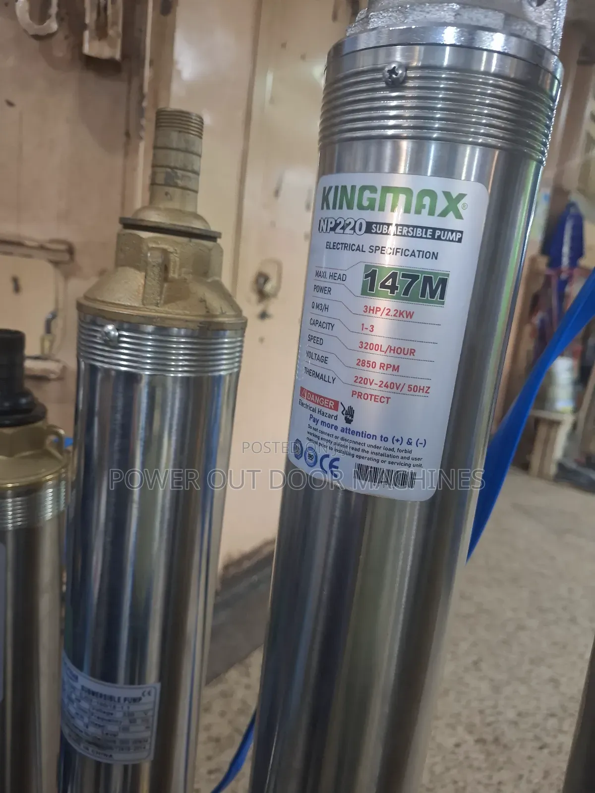 Submersible Electric 100 Meter / 300 Feet Water Pump