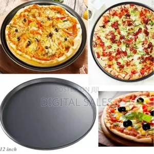 3pcs Non-Stick Pizza Steel Baking Round