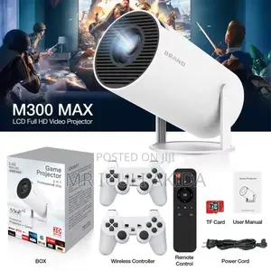 2.4G Wireless M300max Game Projector 2in1 Professional Chip