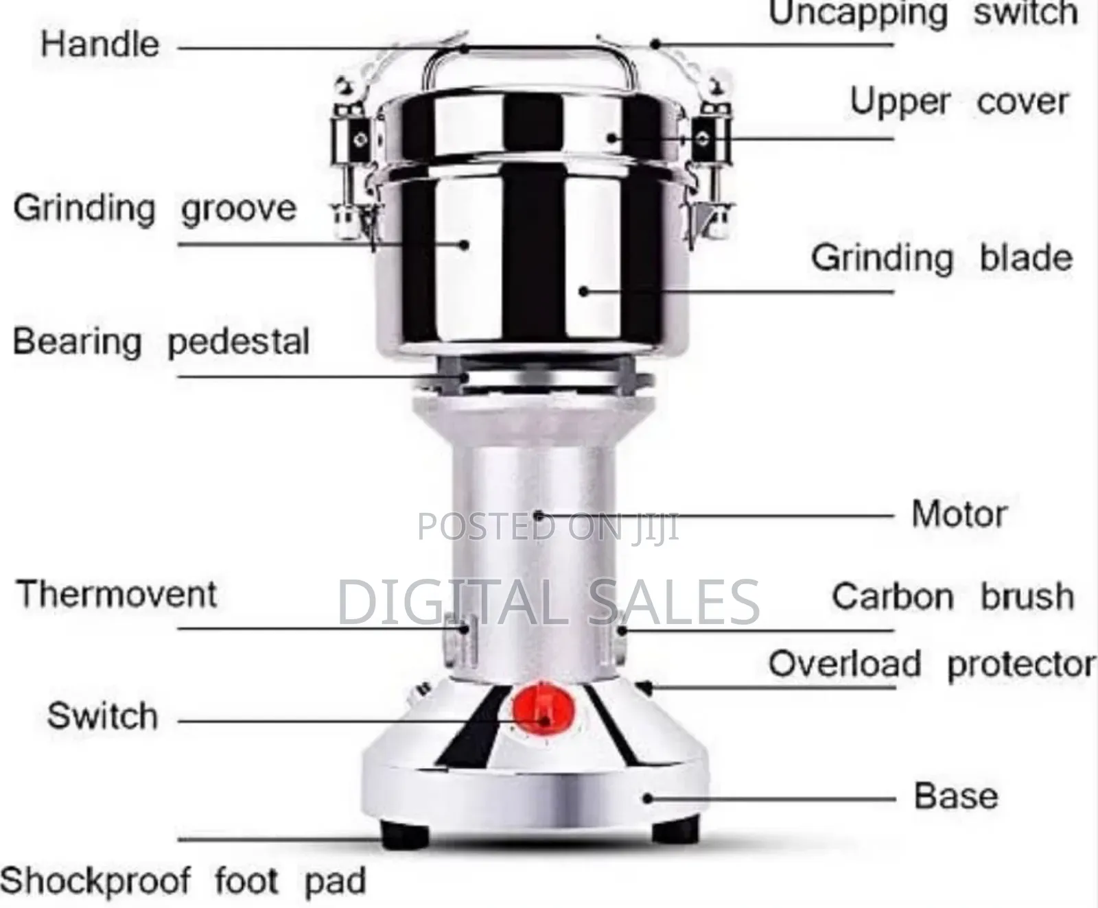 Electric Grain Grinder Machine