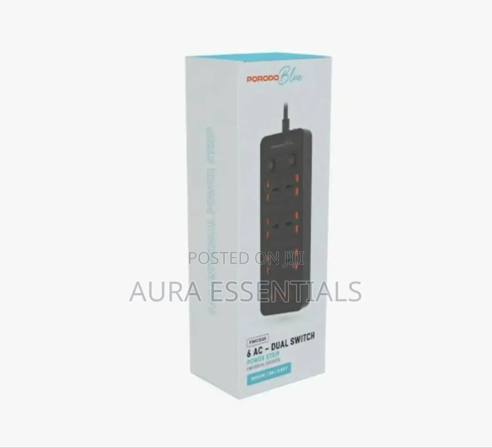 PORODO Blue 6 -AC Dual Switch