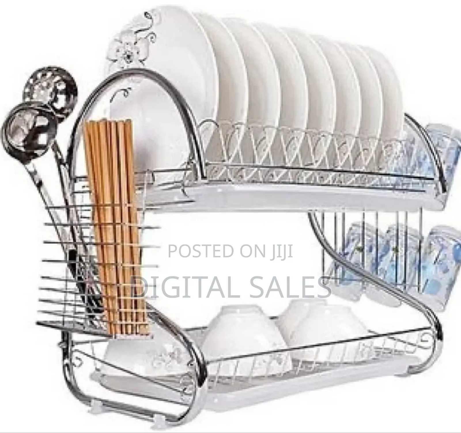 2layers S- Shaped Dish Drainer Rack.