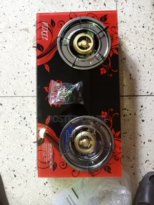 Pixel 2-Burner Tempered Glass Gas Stove.