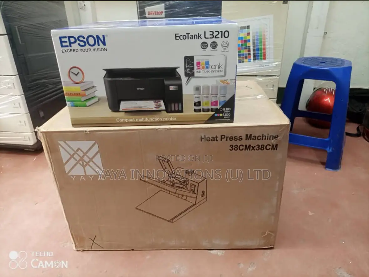 T-Shirt Heatpress Machine Epson L3210 Printer