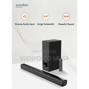 Upgrade Your TV Audio: Porodo Soundtec 2.1CH 100W Bluetooth-