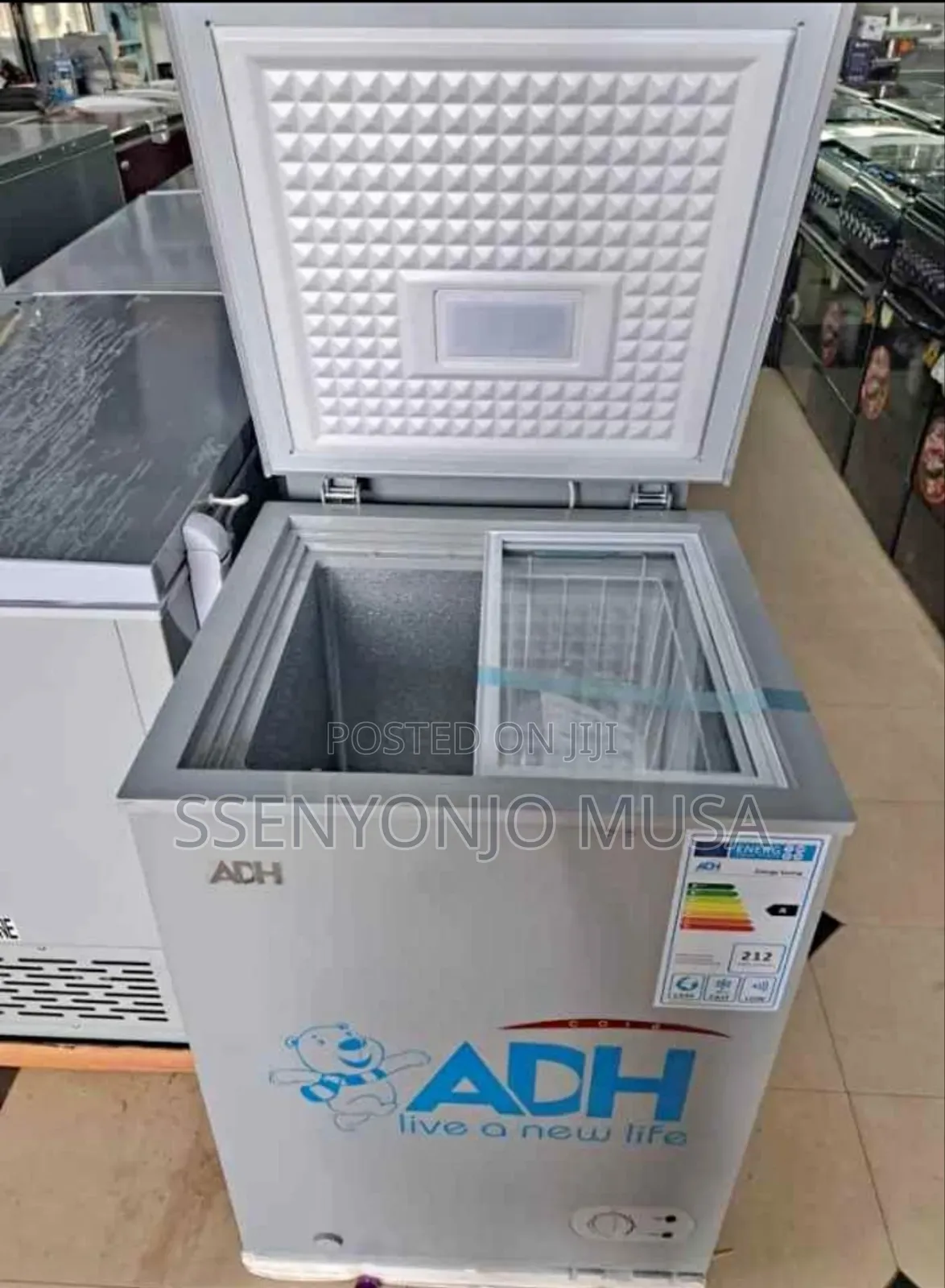 Adh 150l Chest Freezer | Gray | Large Capacity Storage
