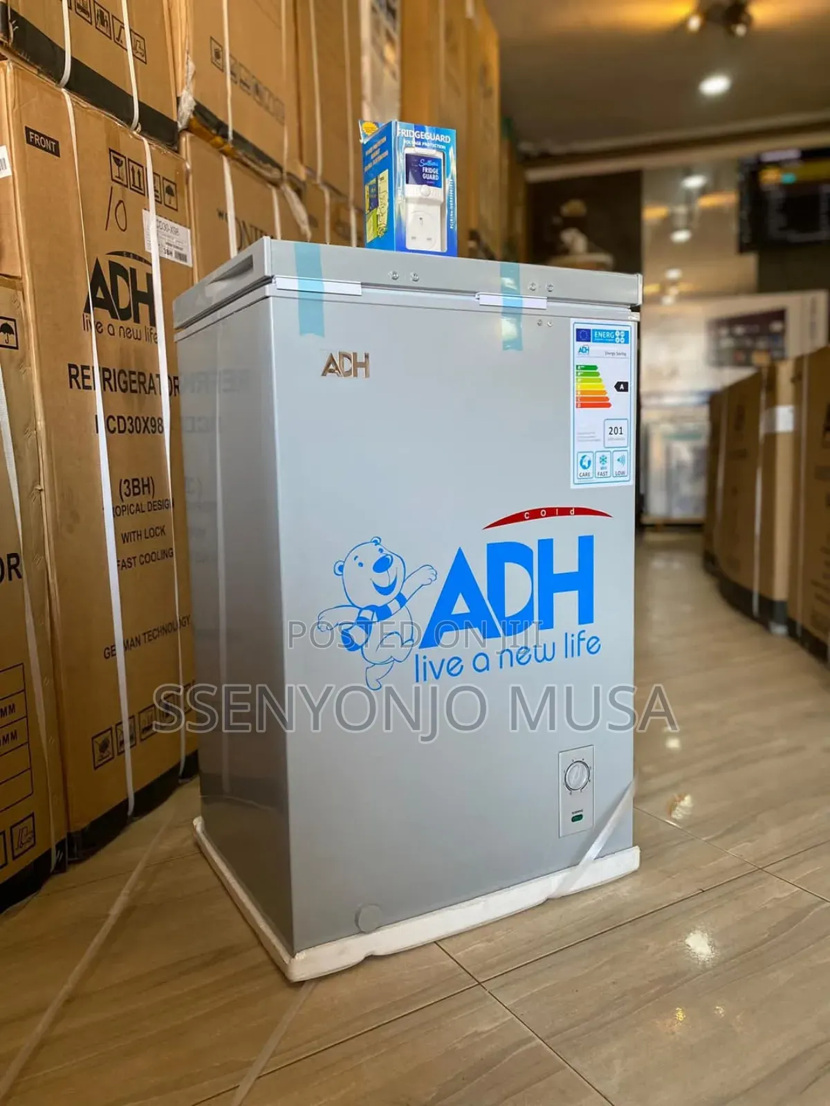 Adh 150l Chest Freezer | Gray | Large Capacity Storage