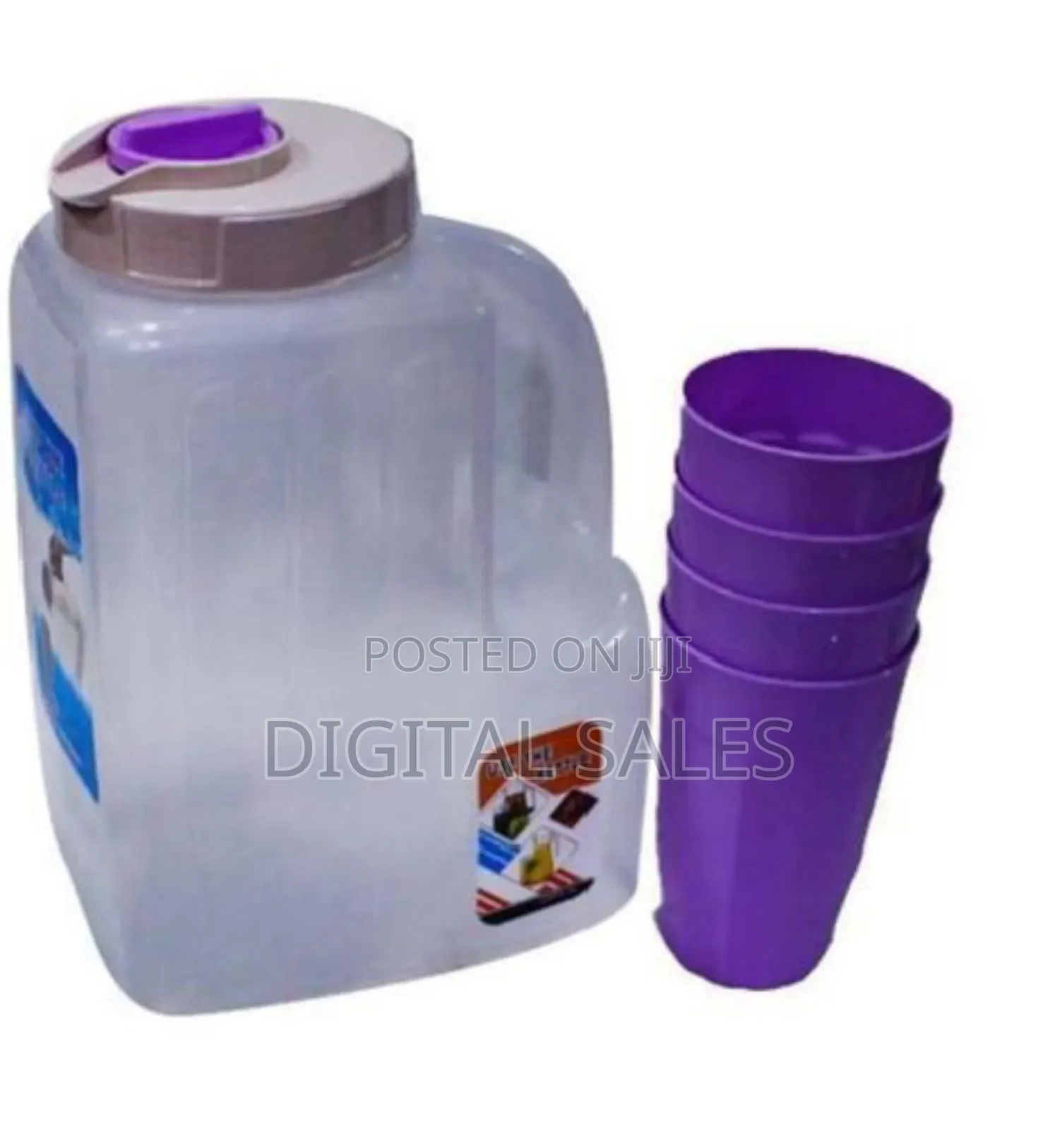 Plastic 4L Fridge Bottle With 4