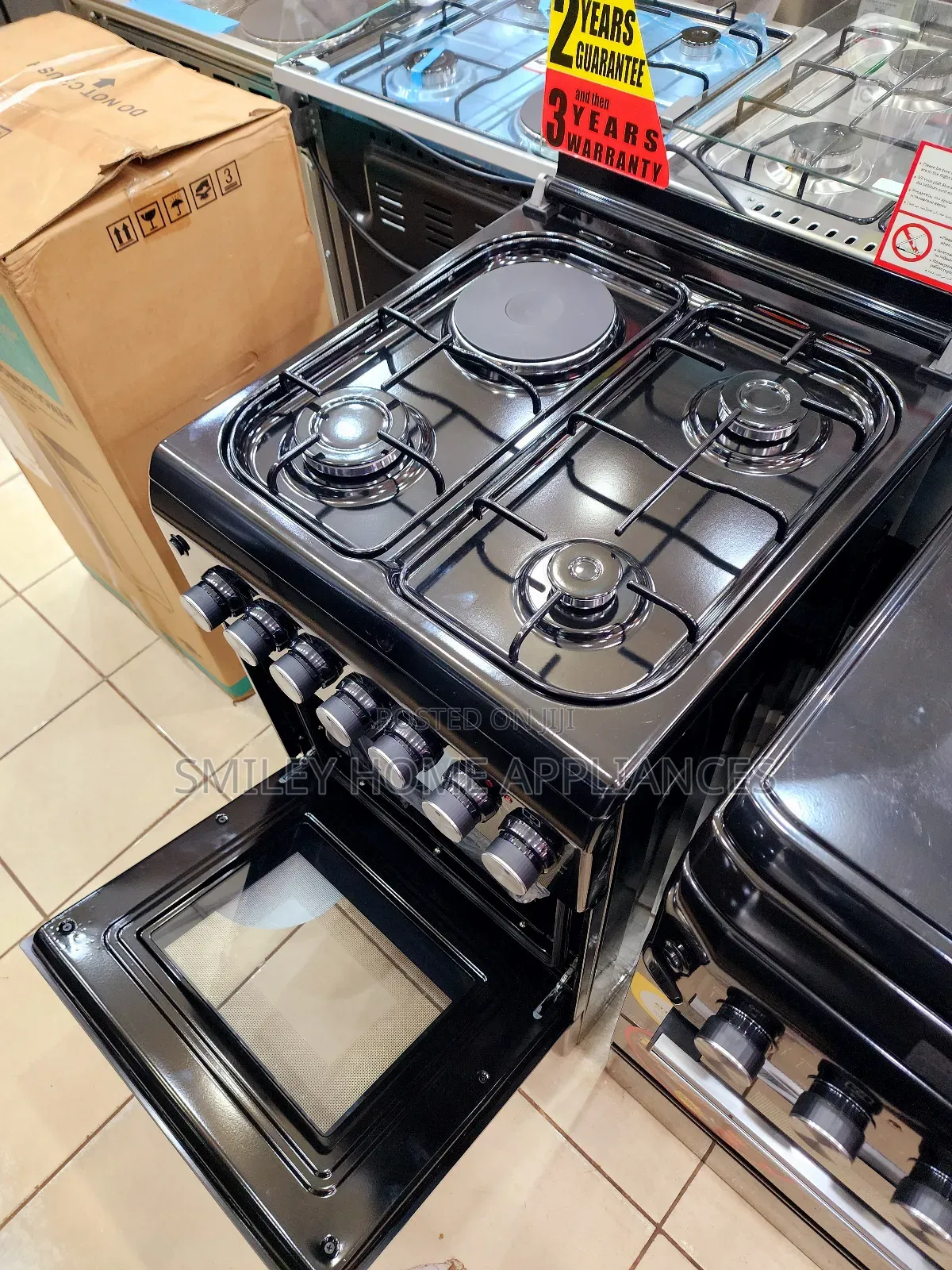 Blueflame NL 60cm by 60cm Gas Cooker Black